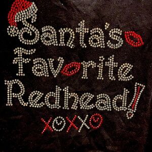 Santa’s favorite Redhead Top